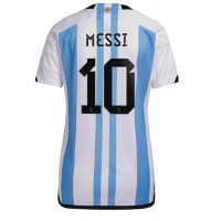 Argentiina Lionel Messi #10 Kotipaita Naiset MM-kisat 2022 Lyhythihainen